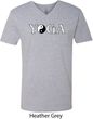 Yin Yang Yoga Text V-neck