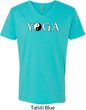 Yin Yang Yoga Text V-neck