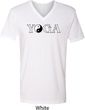 Yin Yang Yoga Text V-neck