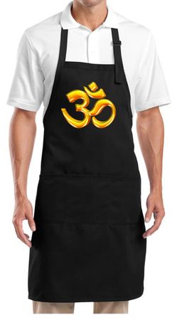 Yoga Apron 3D OM Full Length Apron With Pockets
