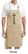 Yoga Apron 7 Chakras Black Print Full Length Apron with Pockets