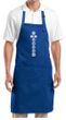Yoga Apron 7 Chakras White Print Full Length Apron with Pockets