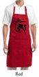 Yoga Apron Black Tibetan OM Full Length Apron with Pockets