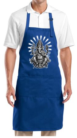 Yoga Apron Ganesha Full Length Apron With Pockets