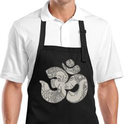 Yoga Apron Ganesha OM Full Length Apron with Pockets Yoga Apron Ganesha OM Full Length Apron with Pockets