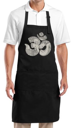 Yoga Apron Ganesha OM Full Length Apron with Pockets