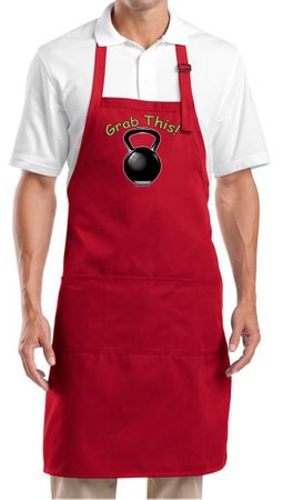 Apron Grab This Kettle Bell Full Length Apron with Pockets