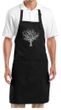 Yoga Apron Grey Tree of Life Full Length Apron with Pockets