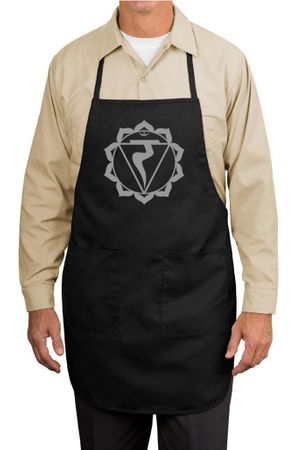 Yoga Apron Manipura Chakra Meditation Full Length Apron with Pockets