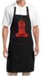 Yoga Apron Red Tara Full Length Apron with Pockets