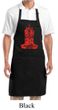 Yoga Apron Red Tara Full Length Apron with Pockets