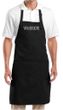 Yoga Apron Warrior Text Full Length Apron with Pockets