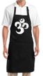 Yoga Apron White Distressed OM Full Length Apron with Pockets