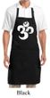 Yoga Apron White Distressed OM Full Length Apron with Pockets