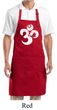 Yoga Apron White Distressed OM Full Length Apron with Pockets