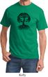 Yoga Black Celtic Tree Adult Shirt