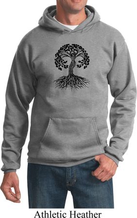 Yoga Black Celtic Tree Hoodie