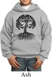 Yoga Black Celtic Tree Kids Hoodie