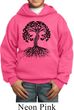 Yoga Black Celtic Tree Kids Hoodie