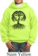 Yoga Black Celtic Tree Kids Hoodie