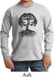Yoga Black Celtic Tree Kids Long Sleeve Shirt