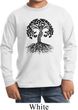 Yoga Black Celtic Tree Kids Long Sleeve Shirt