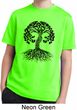 Yoga Black Celtic Tree Kids Moisture Wicking Shirt