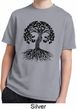 Yoga Black Celtic Tree Kids Moisture Wicking Shirt