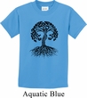 Yoga Black Celtic Tree Kids Shirt