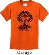 Yoga Black Celtic Tree Kids Shirt