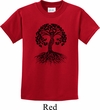 Yoga Black Celtic Tree Kids Shirt