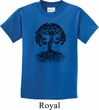 Yoga Black Celtic Tree Kids Shirt