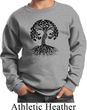 Yoga Black Celtic Tree Kids Sweatshirt