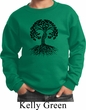 Yoga Black Celtic Tree Kids Sweatshirt