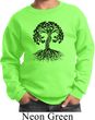 Yoga Black Celtic Tree Kids Sweatshirt