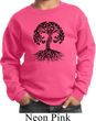 Yoga Black Celtic Tree Kids Sweatshirt