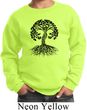Yoga Black Celtic Tree Kids Sweatshirt