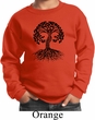 Yoga Black Celtic Tree Kids Sweatshirt