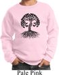 Yoga Black Celtic Tree Kids Sweatshirt