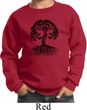 Yoga Black Celtic Tree Kids Sweatshirt