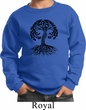 Yoga Black Celtic Tree Kids Sweatshirt