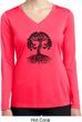 Yoga Black Celtic Tree Ladies Dry Wicking Long Sleeve Shirt