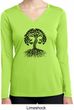 Yoga Black Celtic Tree Ladies Dry Wicking Long Sleeve Shirt