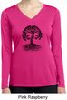 Yoga Black Celtic Tree Ladies Dry Wicking Long Sleeve Shirt