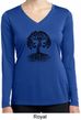 Yoga Black Celtic Tree Ladies Dry Wicking Long Sleeve Shirt