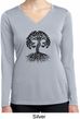 Yoga Black Celtic Tree Ladies Dry Wicking Long Sleeve Shirt