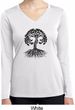 Yoga Black Celtic Tree Ladies Dry Wicking Long Sleeve Shirt
