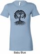 Yoga Black Celtic Tree Ladies Longer Length Shirt