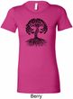 Yoga Black Celtic Tree Ladies Longer Length Shirt