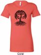 Yoga Black Celtic Tree Ladies Longer Length Shirt